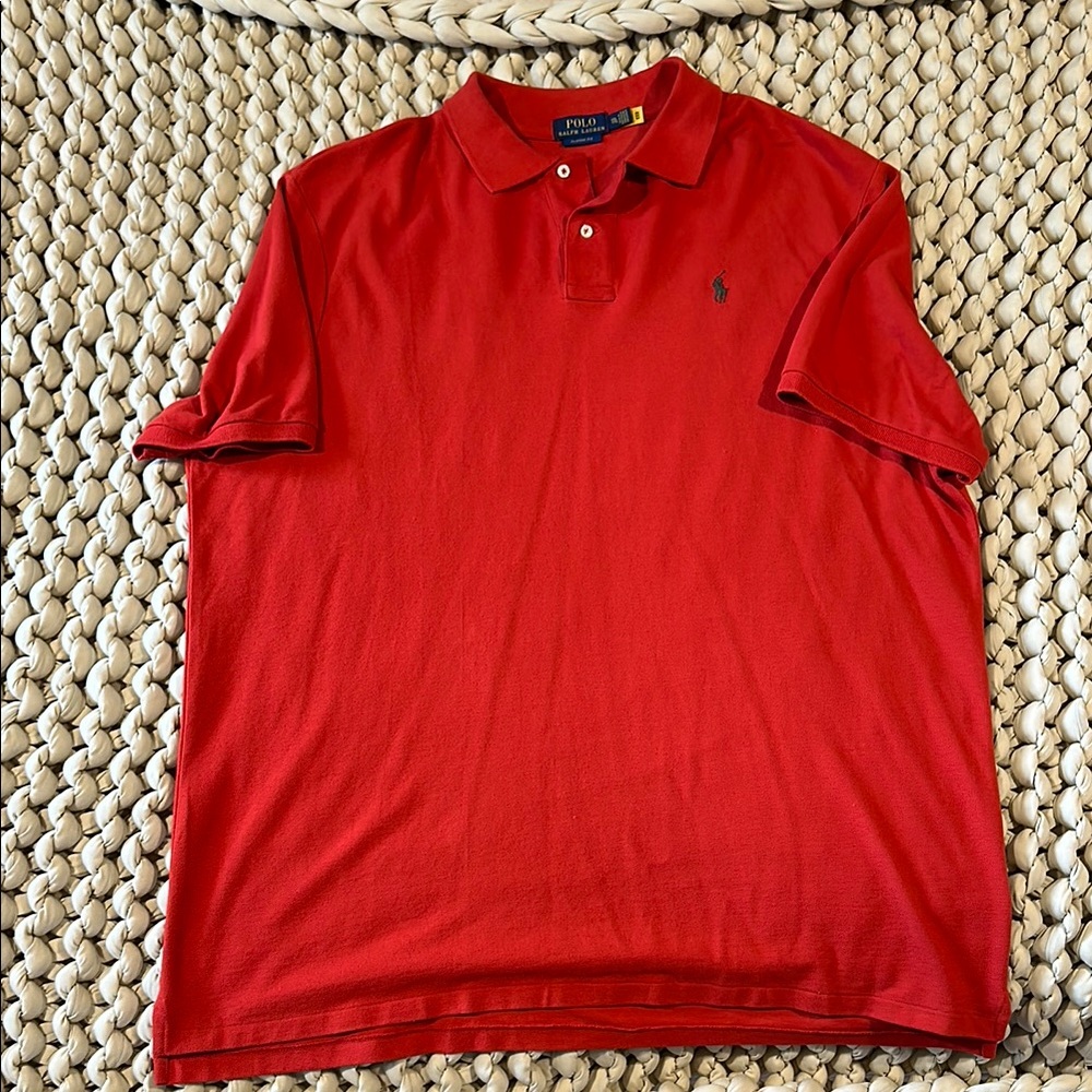 Polo by Ralph Lauren Reddish Orange Classic Polo Shirt XXL